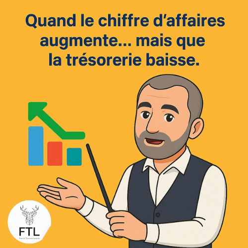 📉 Quand le chiffre d’affaires augmente… mais que la trésorerie baisse.